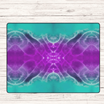 Galactic Radiance Abstract Teal and Purple Rug Detailed View 10 | Our Phoenix Rise