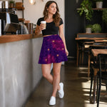 Purple Galaxy Skater Skirt - Full Body Lifestyle | Our Phoenix Rise