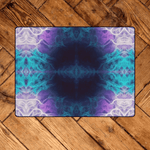 Abstract Purple Teal Cosmic Area Rug - Yoga Meditation Prop | Our Phoenix Rise