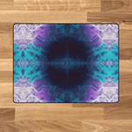 Abstract Purple Teal Cosmic Area Rug - Vibrant Color Blend | Our Phoenix Rise