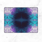 Abstract Purple Teal Cosmic Area Rug - Living Room Setup | Our Phoenix Rise