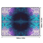 Abstract Purple Teal Cosmic Area Rug - Nebula Design Detail | Our Phoenix Rise