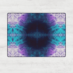 Abstract Purple Teal Cosmic Area Rug - Floor Decor Accent | Our Phoenix Rise