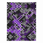 Cozy Gaming Blanket Purple Geometric Fleece Throw Detailed View 8 | Our Phoenix Rise