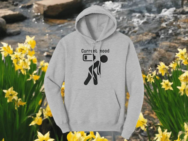 Funny "Current Mood" Gamer Hoodie - Iron Phoenix GHG