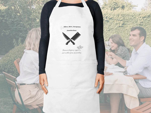 Personalized Gamer Kitchen Apron | Cooking Enthusiasts - Iron Phoenix GHG
