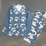 Personalized Photo Pajama Set - Black pajamas with dog photo, man | Our Phoenix Rise