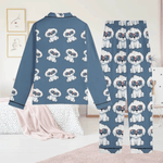 Personalized Photo Pajama Set - Black pajamas with dog photo, woman | Our Phoenix Rise