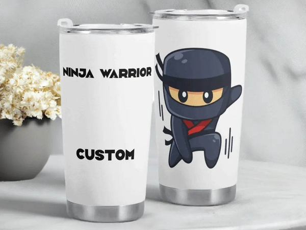 Ninja Warrior Personalized Travel Mug | Iron Phoenix GHG - Iron Phoenix GHG