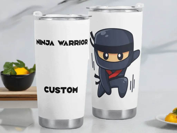 Ninja Warrior Personalized Travel Mug | Iron Phoenix GHG - Iron Phoenix GHG
