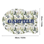 Custom Floral Pet Mat | Personalized Dog and Cat Rug