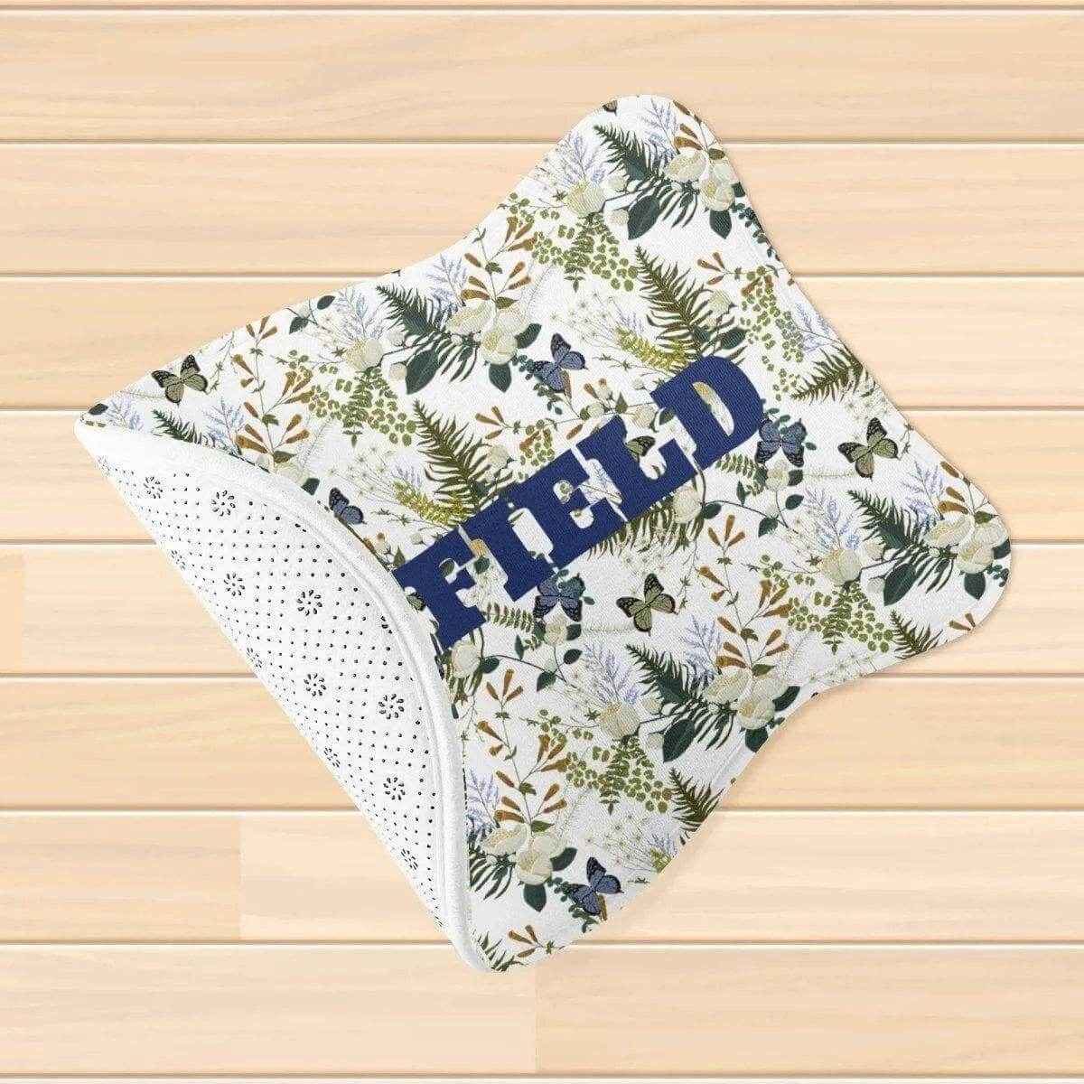 Personalized Floral Pet Feeding Mat - Detailed floral pattern close up | Our Phoenix Rise