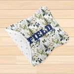 Personalized Floral Pet Feeding Mat - Detailed floral pattern close up | Our Phoenix Rise
