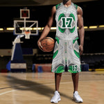 Personalized Green Marble Basketball Jersey & Shorts - Front View - Detail 13 | Our Phoenix Rise