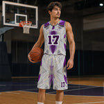 Custom Basketball Jersey and Shorts Set - Athlete on Basketball Court | Our Phoenix Rise