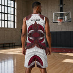 Custom Name Basketball Jersey and Shorts Set - Lifestyle View on Court | Our Phoenix Rise