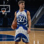 Custom Basketball Uniform Set - Action Shot on Court Showing Fit and Movement | Our Phoenix Rise
