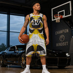 Customize Adult Basketball Sports Uniform Jersey & Shorts - lifestyle lifestyle mockup | Our Phoenix Rise