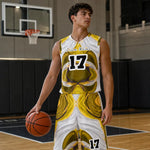 Custom Basketball Uniform Set - Lifestyle View in Indoor Gym | Our Phoenix Rise