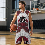 Custom Name Basketball Jersey and Shorts Set - Jumping Action Mockup | Our Phoenix Rise