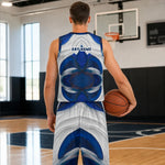 Custom Basketball Uniform Set - Detail of Personalized Team Name and Number Area | Our Phoenix Rise