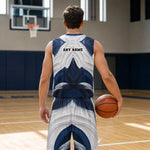 Custom Basketball Jersey and Shorts Set - Close up mockup of the jersey design | Our Phoenix Rise