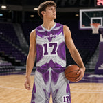 Custom Purple Basketball Jersey & Shorts - Dynamic Sports Mockup | Our Phoenix Rise