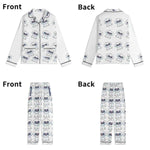 Personalized Pet Photo Pajama Set - White Pajama Set Folded Nicely for Display | Our Phoenix Rise