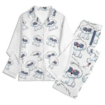 Personalized Pet Photo Pajama Set - White Pajama Top and Pants Flat Lay | Our Phoenix Rise