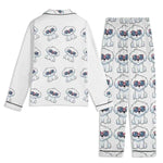 Personalized Pet Photo Pajama Set - White Pajama Set Back View Flat Lay | Our Phoenix Rise