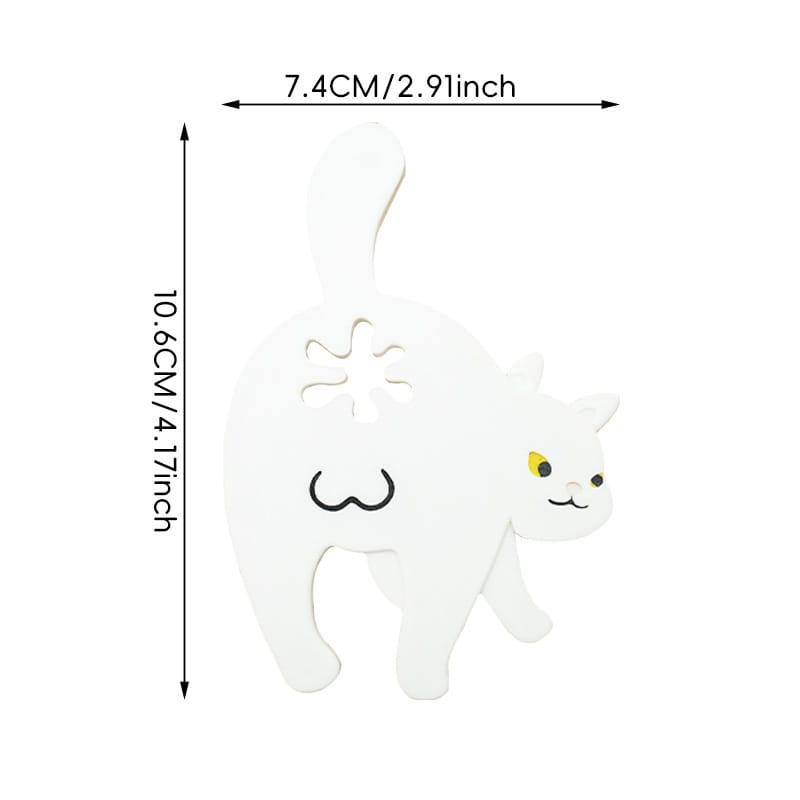 Cat Butt Shaped Food Sealing Clip White