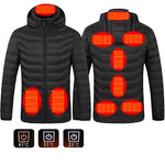 Heated USB Jacket for Outdoors | Red, Black - Iron Phoenix GHG