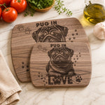 Decorative Pug Dog Cutting Board - Farmhouse kitchen display | Our Phoenix Rise