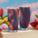 Deep Color Abstract Tumbler by Shadowseeker Detailed View 3 | Our Phoenix Rise