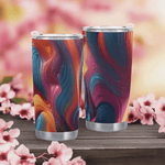 Deep Color Abstract Tumbler by Shadowseeker Detailed View 10 | Our Phoenix Rise