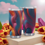 "Deep Color" Abstract Tumbler by Shadowseeker| Iron Phoenix GHG - Iron Phoenix GHG