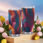 Deep Color Abstract Tumbler by Shadowseeker Detailed View 2 | Our Phoenix Rise
