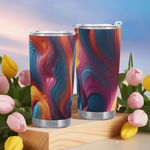 "Deep Color" Abstract Tumbler by Shadowseeker| Iron Phoenix GHG - Iron Phoenix GHG