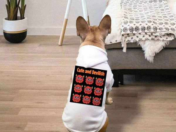 Cute Devil Pet Hoodie | Funny Small Dog and Cat Sweater