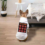 Funny Devil Monster Pet Hoodie - Small dog wearing white hoodie back view at home | Our Phoenix Rise