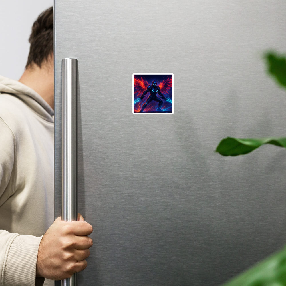 Futuristic Warrior Gaming Magnet