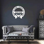 Personalized Born to Game Metal Sign - close up of copper sign texture | Our Phoenix Rise