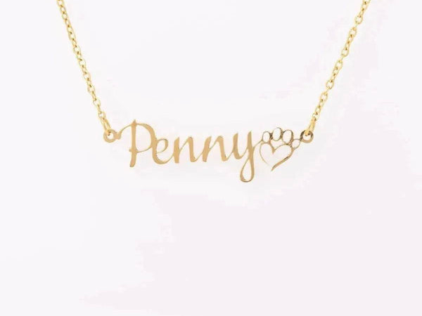 Personalized Dog Mom Necklace - Paw - Iron Phoenix GHG