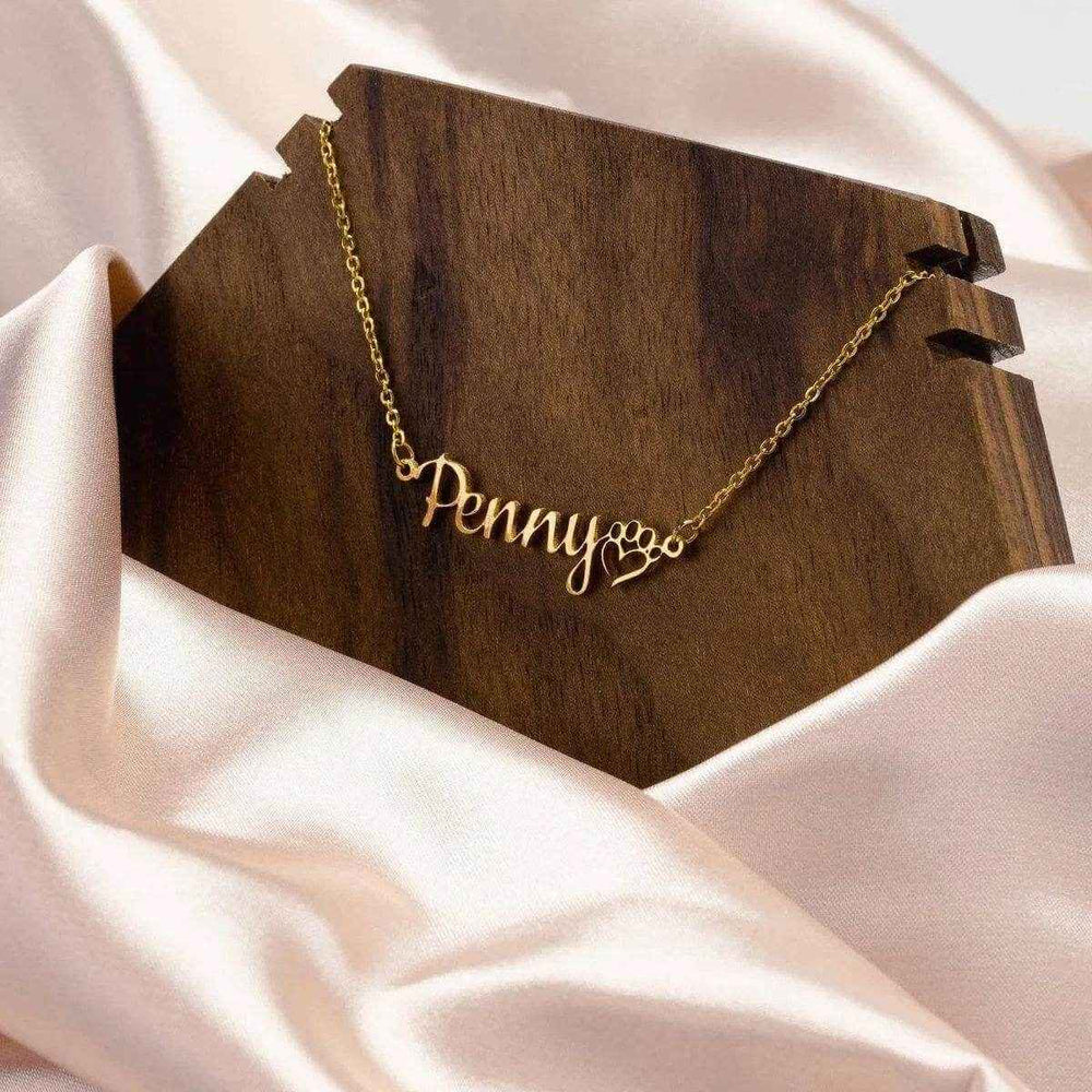 Personalized Dog Mom Necklace - Paw