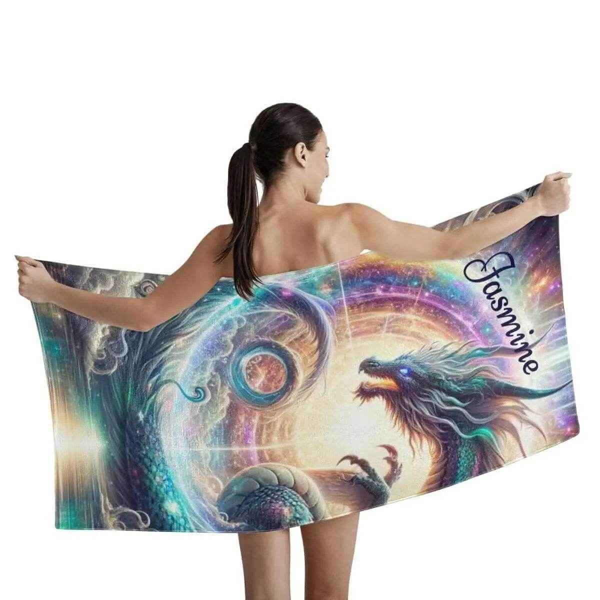 Personalized Dragon Bath Towel