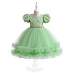 Mesh Puff Sleeve Halloween Dress - Green Tulle Skirt on Mannequin | Our Phoenix Rise