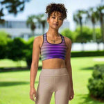 Electric Vibes Sports Bra - Trendy Workout Gear for Active Gamers