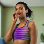 Electric Vibes Sports Bra - Trendy Workout Gear for Active Gamers