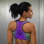 Electric Vibes Sports Bra - Trendy Workout Gear for Active Gamers