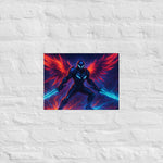 Fantasy Warrior Gaming Poster - 12x16 inch size mockup | Our Phoenix Rise